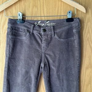 Washed gray pants/ corduroy